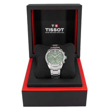Load image into Gallery viewer, Tissot PR 100 Chronograph Green Dial Silver Steel Strap Watch for Men - T150.417.11.091.00