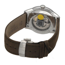 Load image into Gallery viewer, Tissot Chemin des Tourelles Automatic Powermatic 80 Ivory Dial Green Leather Strap Watch for Men - T139.407.16.261.00