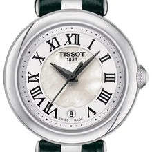 Load image into Gallery viewer, Tissot Bellissima Small Lady Mother of Pearl Dial Green Leather Strap Watch for Women - T126.010.16.113.02