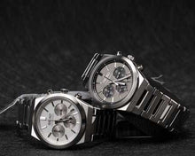 Load image into Gallery viewer, Seiko Conceptual Chronograph White Dial Silver Steel Strap Watch for Men - SSB451P1