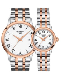 Tissot T Classic Dream Quartz White Dial Two Tone Steel Strap Watch for Men - T129.410.22.013.00