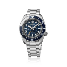 Load image into Gallery viewer, Seiko Prospex 1968 Heritage Divers GMT The Great Wave Limited Edition Blue Dial Silver Steel Strap Watch for Men - SPB509J1