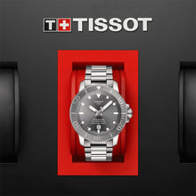 Load image into Gallery viewer, Tissot Seastar 1000 Powermatic 80 Grey Dial Silver Steel Strap Watch for Men - T120.407.11.081.01