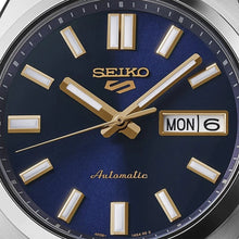 Load image into Gallery viewer, Seiko 5 Sports Automatic Blue Dial Silver Steel Strap Watch for Men - SRPL55K1