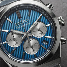 Load image into Gallery viewer, Seiko Conceptual Chronograph Blue Dial Silver Steel Strap Watch for Men- SSB453P1