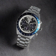 Load image into Gallery viewer, Seiko Prospex Speedtimer Solar Chronograph Grey Dial Silver Steel Strap Watch for Men - SSC939