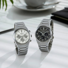 Load image into Gallery viewer, Seiko Conceptual Chronograph Grey Dial Silver Steel Strap Watch for Men - SSB455P1