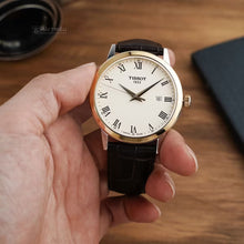Load image into Gallery viewer, Tissot Classic Dream Ivory Dial Brown Leather Strap Watch for Men - T129.410.26.263.00