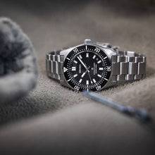 Load image into Gallery viewer, Seiko Prospex 1965 Heritage Divers Automatic Black Dial Silver Steel Strap Watch for Men - SPB453J1