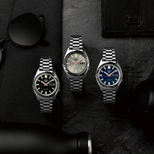 Load image into Gallery viewer, Seiko 5 Sports SNXS Automatic Blue Dial Silver Steel Strap Watch for Men - SRPK87K1
