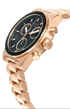 Load image into Gallery viewer, Tissot PRS 516 Chronograph Black Dial Rose Gold Steel Strap Watch for Men - T149.417.33.051.00