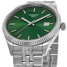 Load image into Gallery viewer, Tissot Ballade Quartz Green Dial Silver Steel Strap Watch for Men - T156.410.11.091.00
