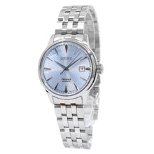 Load image into Gallery viewer, Seiko Presage Cocktail Time Automatic Ice Blue Dial Silver Steel Strap Watch for Men - SRPE19J1