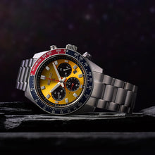 Load image into Gallery viewer, Seiko Prospex Solar Chronograph 1969 Re-interpretation Orange Dial Silver Steel Strap Watch for Men - SSC947