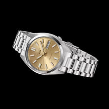 Load image into Gallery viewer, Seiko 5 Sports SNXS Automatic Gold Dial Silver Steel Strap Watch for Men - SRPL59K1