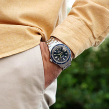 Load image into Gallery viewer, Seiko Presage Style60's Automatic Blue Dial Silver Steel Strap Watch for Men - SRPG05J1
