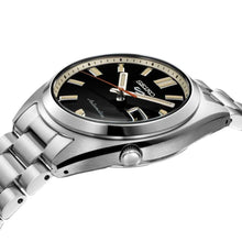 Load image into Gallery viewer, Seiko 5 Sports SNXS Series Automatic Black Dial Silver Steel Strap Watch for Men - SRPK89K1