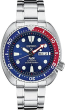 Load image into Gallery viewer, Seiko Prospex PADI Special Edition Automatic Blue Dial Silver Steel Strap Watch for Men - SRPE99