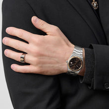 Load image into Gallery viewer, Tissot PRX Powermatic 80 18K Gold Brown Dial Silver Steel Strap Watch for Men - T931.407.41.291.00