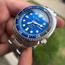 Load image into Gallery viewer, Seiko Prospex Save The Ocean Diver's Automatic Blue Dial Silver Steel Strap Watch for Men - SRPD21J1