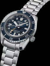 Load image into Gallery viewer, Seiko Prospex 1968 Heritage Divers GMT The Great Wave Limited Edition Blue Dial Silver Steel Strap Watch for Men - SPB509J1