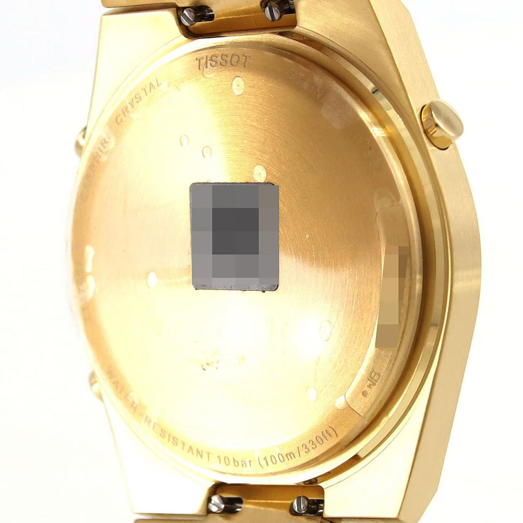 Tissot PRX Digital Quartz Gold Dial Gold Steel Strap Watch for Men - T137.463.33.020.00