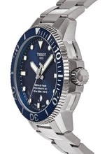 Load image into Gallery viewer, Tissot Seastar 1000 Powermatic 80 Blue Dial Silver Steel Strap Watch for Men - T120.407.11.041.03