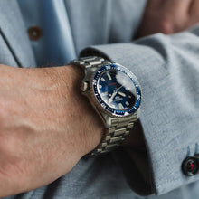 Load image into Gallery viewer, Seiko 5 Sports SKX Automatic Blue Dial Silver Steel Strap Watch for Men - SRPL83K1