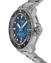 Load image into Gallery viewer, Tissot Seastar 2000 Professional Powermatic 80 Blue Dial Silver Steel Strap Watch for Men - T120.607.11.041.01