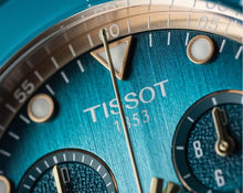 Load image into Gallery viewer, Tissot Seastar 1000 Chronograph Turqouise Dial Turqouise Rubber Strap Watch for Women - T120.217.37.041.00