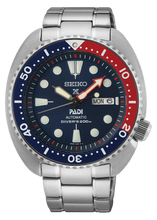 Load image into Gallery viewer, Seiko Prospex PADI Special Edition Automatic Blue Dial Silver Steel Strap Watch for Men - SRPE99