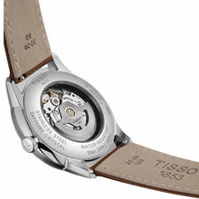 Load image into Gallery viewer, Tissot Chemin des Tourelles Automatic Powermatic 80 Ivory Dial Green Leather Strap Watch for Men - T139.407.16.261.00