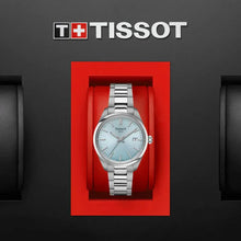 Load image into Gallery viewer, Tissot PR 100 Ice Blue Dial Silver Steel Strap Watch for Women - T150.210.11.351.00