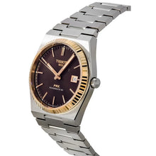 Load image into Gallery viewer, Tissot PRX Powermatic 80 18K Gold Brown Dial Silver Steel Strap Watch for Men - T931.407.41.291.00