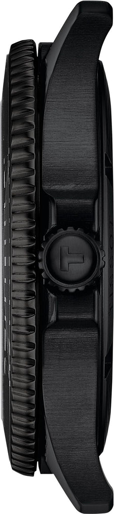 Tissot Seastar 1000 Quartz Black Dial Black Steel Strap Watch for Men - T120.410.33.051.00