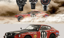 Load image into Gallery viewer, Seiko Prospex Speedtimer Solar Chronograph Datsun 240Z Collaboration Limited Edition Red Dial Two Tone Steel Strap Watch for Men - SBDL123