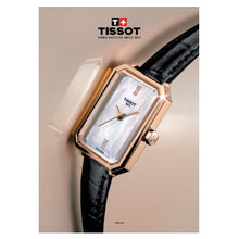 Load image into Gallery viewer, Tissot SRV White Mother of Pearl Dial Black Leather Strap Watch for Women - T160.110.36.113.00