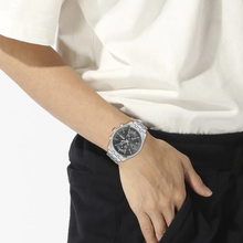 Load image into Gallery viewer, Hugo Boss Skytraveller Chronograph Grey Dial Silver Steel Strap Watch for Men - 1514151