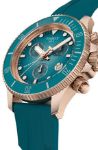Load image into Gallery viewer, Tissot Seastar 1000 Chronograph Turqouise Dial Turqouise Rubber Strap Watch for Women - T120.217.37.041.00