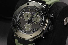 Load image into Gallery viewer, Tissot T Race Chronograph Black Dial Green Rubber Strap Watch for Men - T141.417.37.061.02