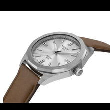 Load image into Gallery viewer, Tissot PRC 100 Solar Quartz Silver Dial Brown Leather Strap Watch for Men - T151.422.16.031.00