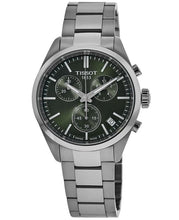 Load image into Gallery viewer, Tissot PR 100 Chronograph Green Dial Silver Steel Strap Watch for Men - T150.417.11.091.00