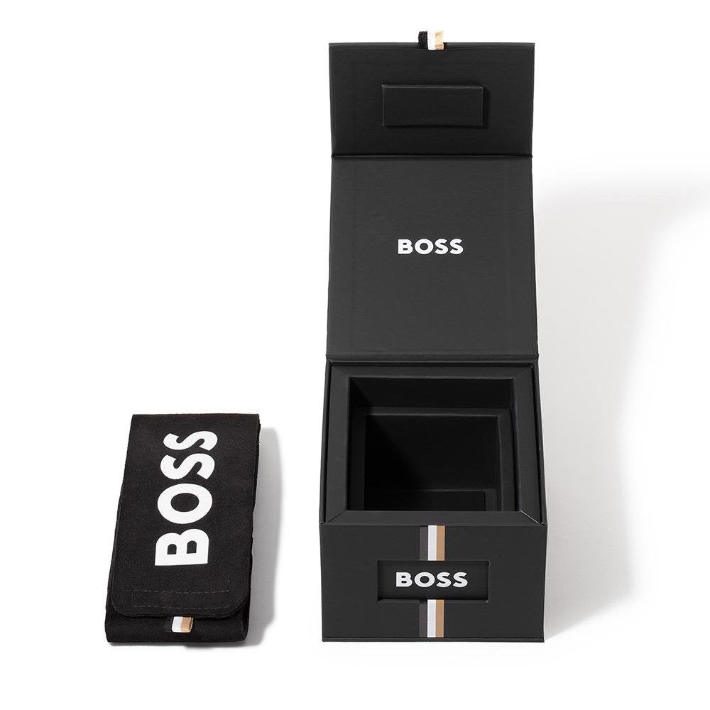 Hugo Boss Strike Blue Dial Gunmetal Grey Steel Strap Watch for Men - 1514175