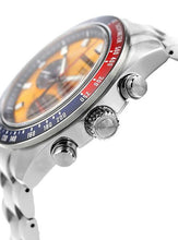 Load image into Gallery viewer, Seiko Prospex Solar Chronograph 1969 Re-interpretation Orange Dial Silver Steel Strap Watch for Men - SSC947