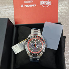 Load image into Gallery viewer, Seiko Prospex Speedtimer Solar Chronograph Datsun 240Z Collaboration Limited Edition Black Dial Two Tone Steel Strap Watch for Men - SSC957