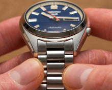 Load image into Gallery viewer, Seiko 5 Sports SNXS Automatic Blue Dial Silver Steel Strap Watch for Men - SRPK87K1