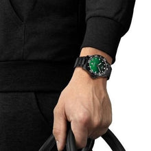 Load image into Gallery viewer, Tissot Tissot Seastar 1000 Quartz Green Dial Black Steel Strap Watch for Men - T120.410.33.091.00