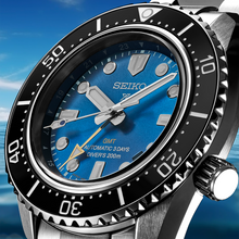 Load image into Gallery viewer, Seiko Prospex 1968 Heritage Divers GMT US Limited Edition Blue Dial Silver Steel Strap Watch for Men - SPB477J1