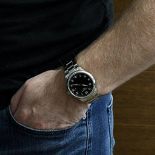 Load image into Gallery viewer, Tissot T-Sport Gent XL Black Dial Silver Steel Strap Watch for Men - T116.410.11.057.00