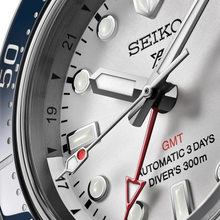 Load image into Gallery viewer, Seiko Prospex 1968 Heritage Diver's GMT 60th Anniversary White Dial Silver Steel Strap Watch for Men - SPB519J1